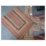 Large Braided Rug 72x30",Table