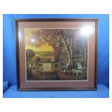 Framed Frontier Country Pic 37x32"