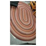Large Braided Area Rug 96x132"
