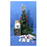 Small Decorated Christmas Tree,Santa