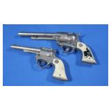 Vtg Hubley Cowboy Toy Cap Gun Set