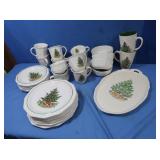 Spode Christmas Tree Dishware, Pfaltzgraff