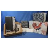 Wooden Crate 13.75x14.5x9.5"&Cardboard Boxes