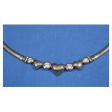Sterling CZ 18"Necklace 18gr