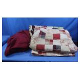 Quilt 68x86",quilt 58x48"&Large Fleece Robe