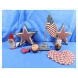 Patriotic Wall Hangings,Santa Statue&More