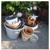Various Size Buckets&Flower Pots