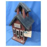 Decorative Wooden Schoolhouse Model