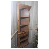 Wooden Corner Shelf Unit 24x12x73.5"