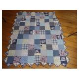 Machine Stitched Quilt 58x51"