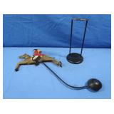 Folkart Metal Balancing Horse&Rider