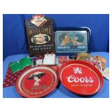 Coke Trays, Hershey Kisses Tray,Duke Beer