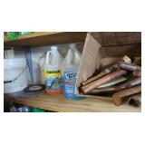 Shelf Contents-Washer Fluids,Saw Blades&more