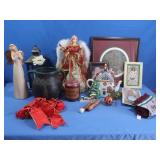 Christmas Decor-Angels,Candles,Bean Pot&more