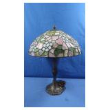 Metal Base Tiffany Style Lamp