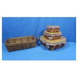 Longaberger Heart Nesting Baskets w/lids&more