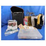 Divider Container w/Brushes,LED Drawing Pad
