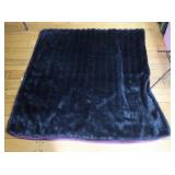 Faux Fur Lined Blanket 60x58"