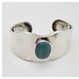 Sterling Turquoise Bracelet, 34gr