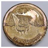 1975 1oz Fine Silver Tannenbaum Christmas Coin