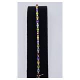 Sterling Genuine Stone Bracelet, 12gr Gross Wt