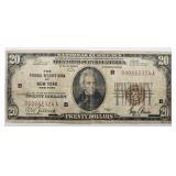 1929 $20 Bank of NY Bill