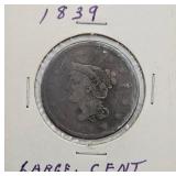 1839 Large Cent