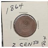 1864 2-cent Piece