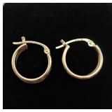 14k Hoop Earrings, 0.5gr