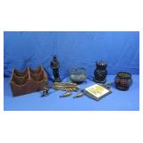 Vintage Coal Miner Carved From Coal&Other Home