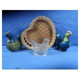 Home Dï¿½cor-Ceramic&Glass Chickens