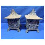 Cast Iron Japanese Style Candle Lanterns