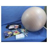 Athletic Works Exercise Ball,Workout&Dance DVD