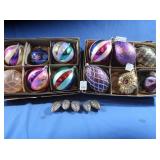 Glass Christmas Ornaments, some Vintage