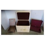 Decorative Hand-Painted Wooden Storage Box