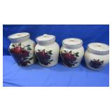 Home&Garden Party 2001 Apple Canister Set,very