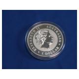 2012 BU Australia $1 Koala 1 oz. Fine Silver