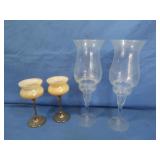 Princdess House Heritage Crystal Hurricane Candle