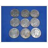 9 Asst Eisenhower Dollar