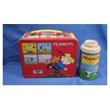 Vintage Peanuts 1965 Metal Lunchbox incl.