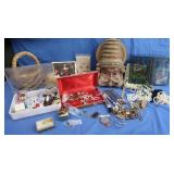 Hand carved Wood Mask,Costume Jewelry,Sm Jewelry