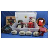 Wall Clock, Coca Cola Tins&more