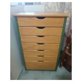 Chest of Drawers 20x13.5x33" on Wheels