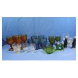Vintage Indiana Glass Tumblers,Goblets,Fayette