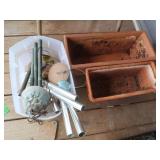 Windchines& 2 Terracotta Pots