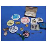 Asst Costume Jewelry-Pins&Buttons
