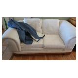 Upholstered,Overstuffed Love Seat