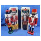 2 15" Tall Wooden Nut Crackers