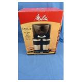 NIB Melitta Dual Travel Mug Coffee Maker