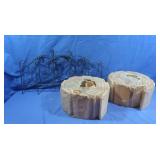 2 Rolls of Cedar Edging,Garden Staples&more